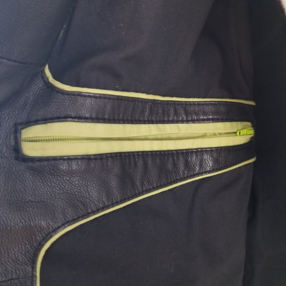 Kenneth Cole Reaction Genuine Leather Moto Jacket, Size L - Picture 12 of 16